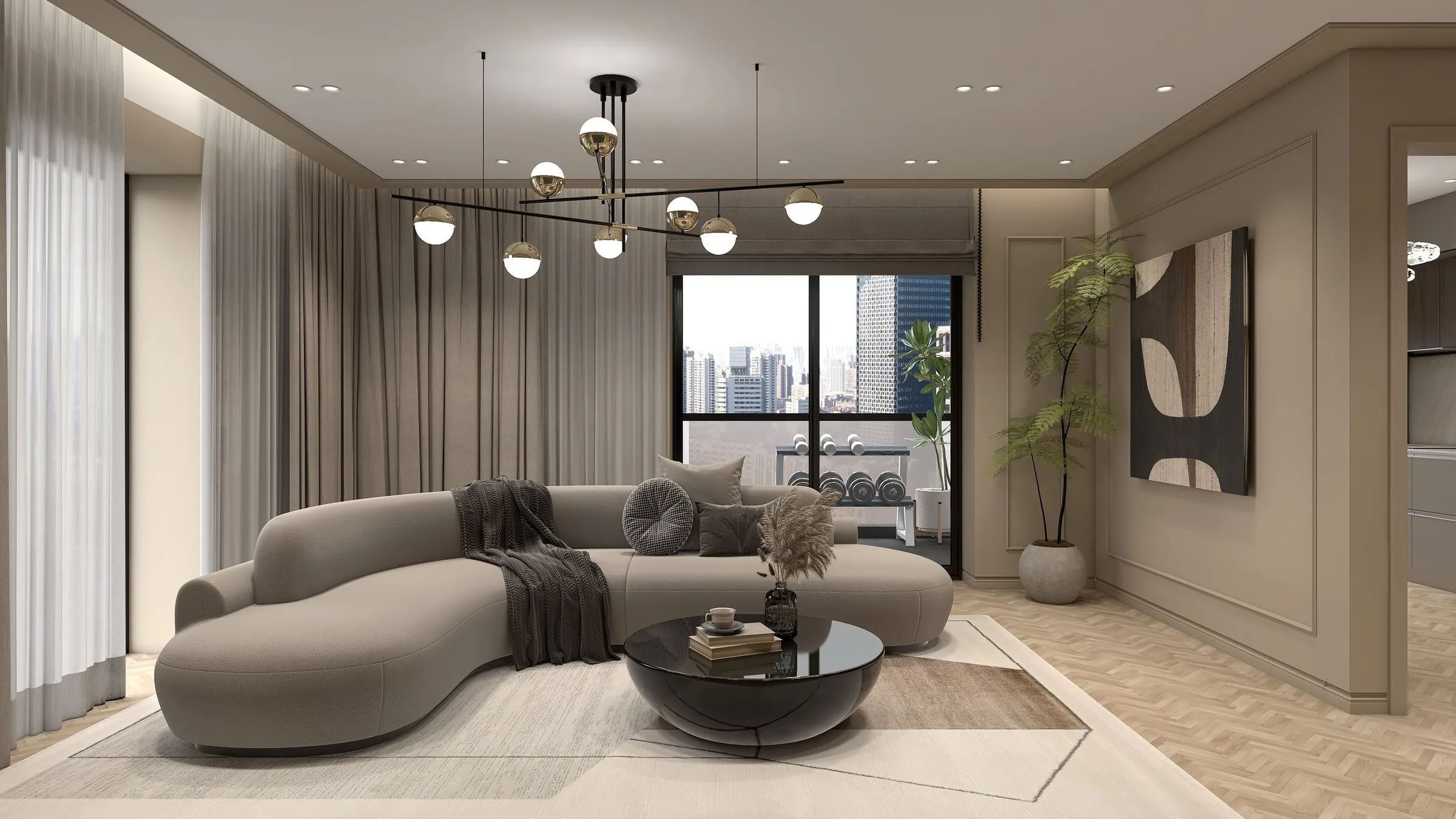 Apartment G — a two-bedroom residential concept