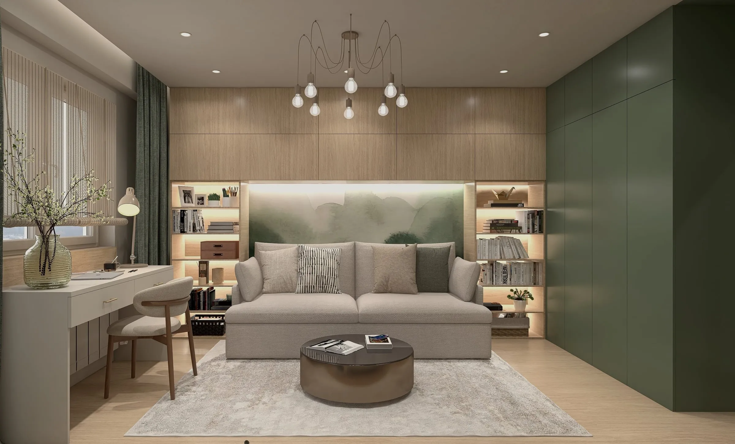Garsoniera C — concept verde pentru un apartament mic